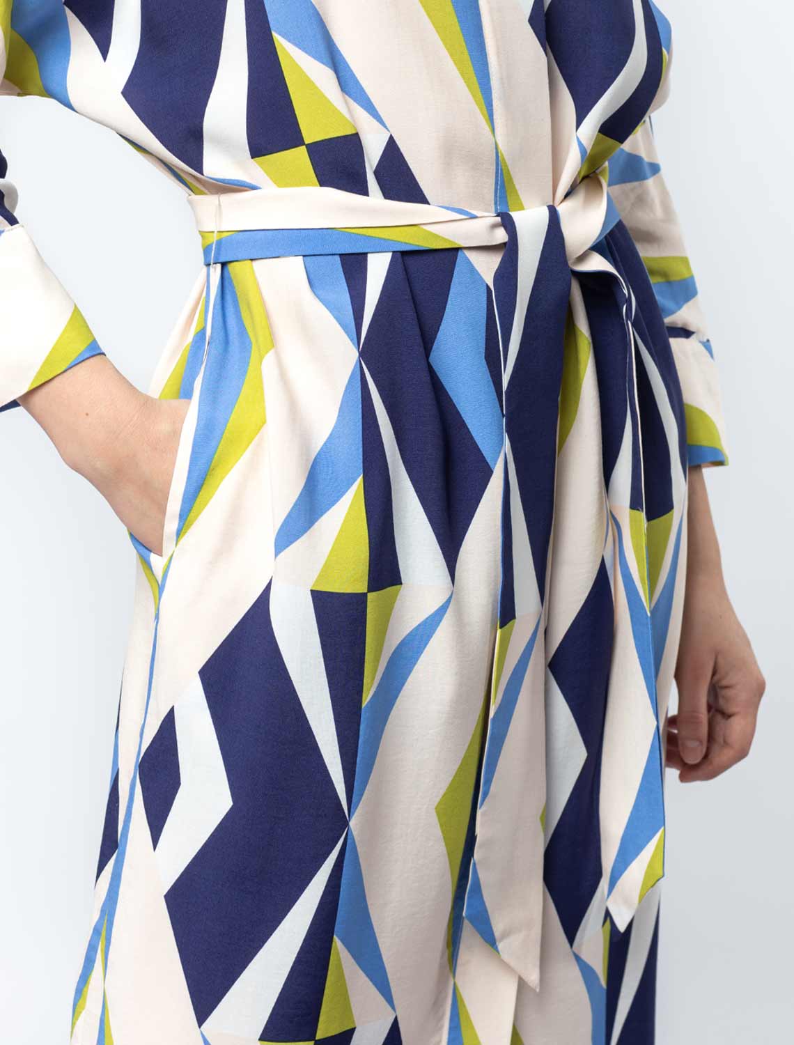 картинка Платье женское пудровый-синий от магазина Одежда+
