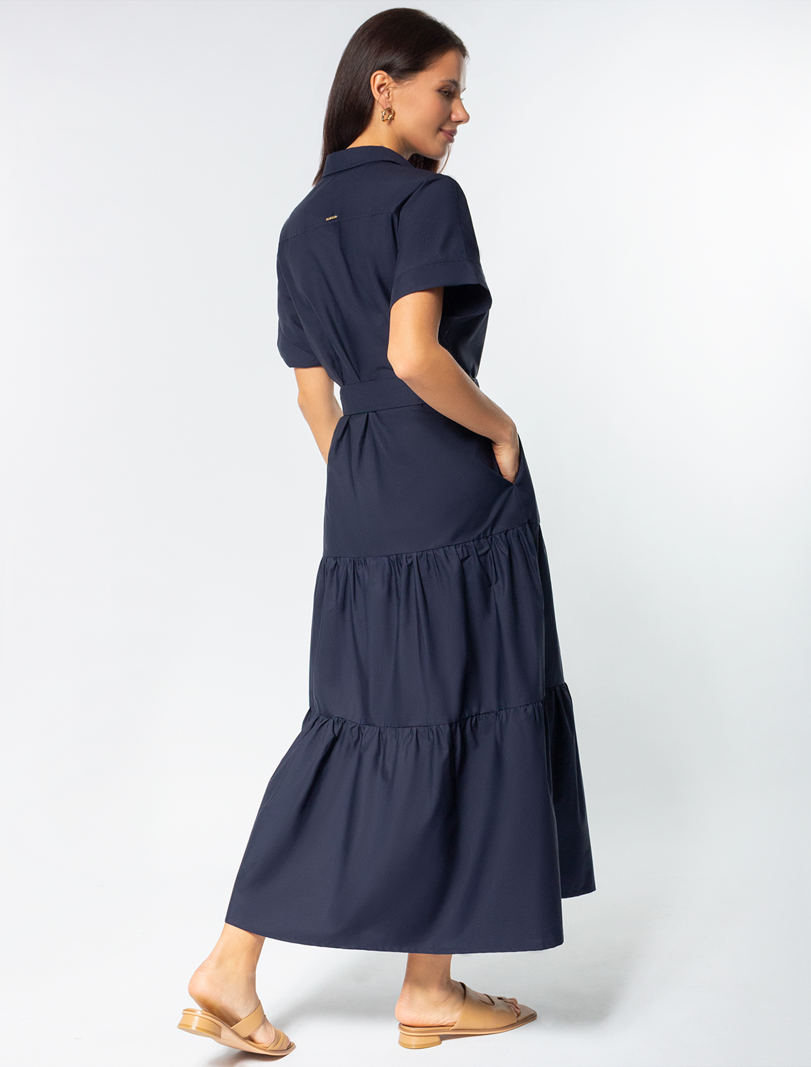 картинка Платье женское темно-синий от магазина Одежда+