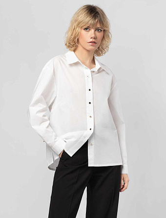 картинка Блузка женская белый_леопард магазин Одежда+ являющийся официальным дистрибьютором в России 