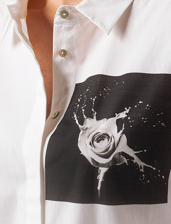 картинка Блузка женская белый_rose магазин Одежда+ являющийся официальным дистрибьютором в России 